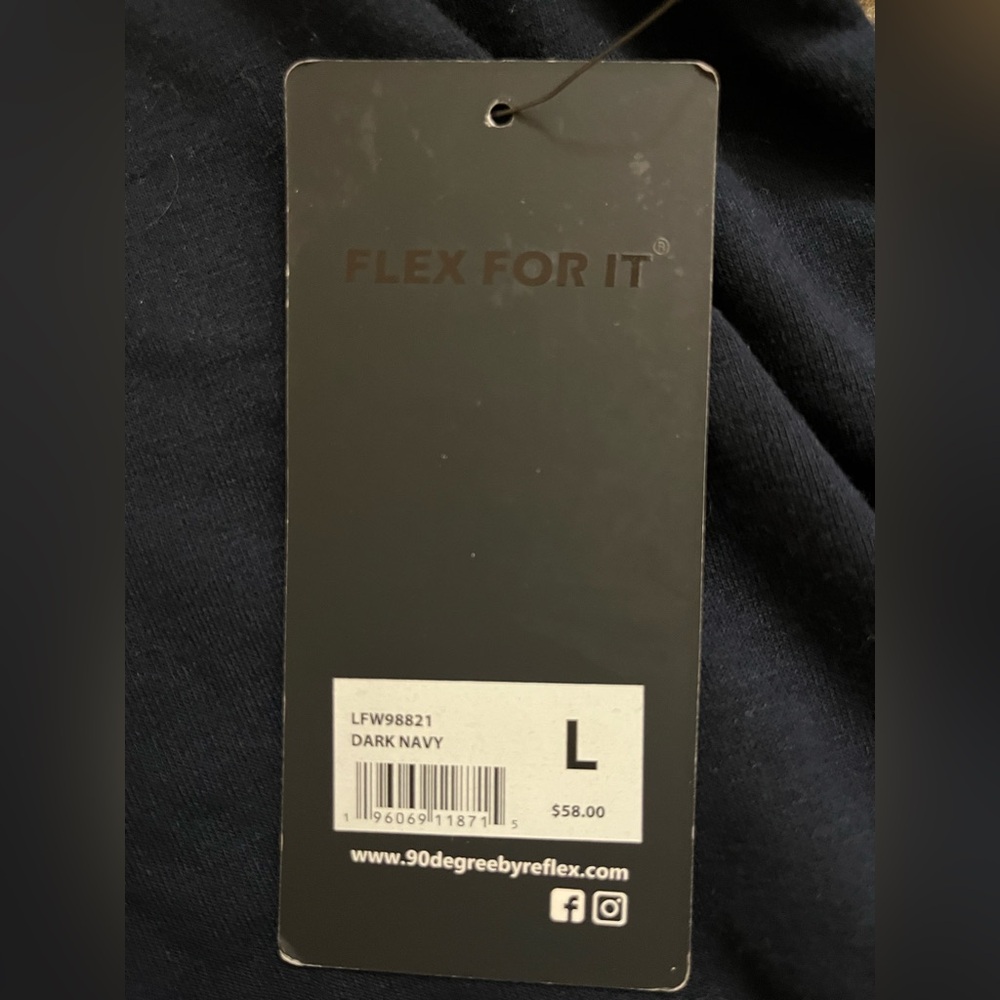90 Degree By Reflex Dark Navy Active Pullover - Picture 2 of 3